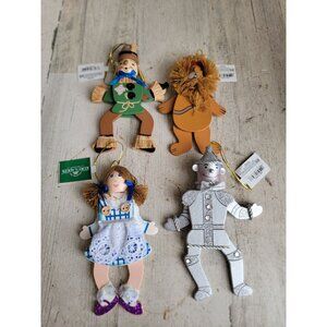 Kurt Adler vintage wizard of Oz pull string ornament Xmas set